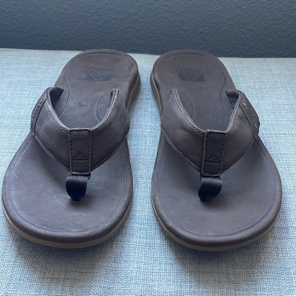 Reef Men's Leather Santa Ana, dark brown - Picture 5 of 9